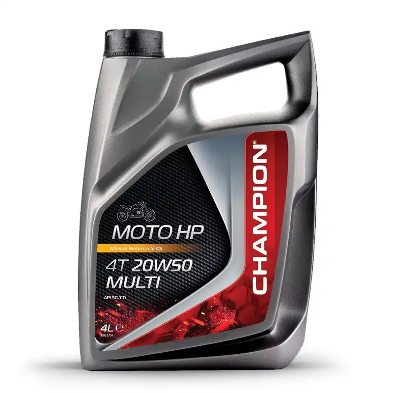 CHAMPION OLEJ SILNIKOWY MOTO HP 4T 20W50 MULTI 4L MA2 MINERALNY (AKC) Bestseller