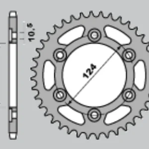 Dodaj do koszyka CHT ZĘBATKA TYLNA 1027 43 (735-43) DUCATI MONSTER 600 95-99 (JTR735.43) (ŁAŃC. 520)