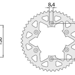 CHT ZĘBATKA TYLNA 270 52 (2015-52) (JTR251.52) YAMAHA YZ/YZF ‘99-‘21 Obniżka ceny