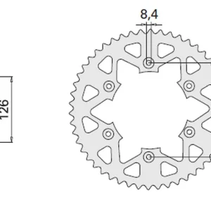 CHT ZĘBATKA TYLNA 808 49 (A4150808490) SUZUKI RM 125/250 RMZ 250/450 , SUZUKI DR 350 Ostatnia szansa