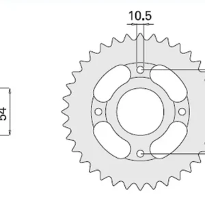 CHT ZĘBATKA TYLNA 835 48 (835-48) YAMAHA RD 125 , SR 125 TZR 125 Oferta limitowana