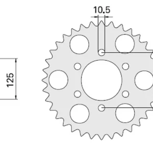 Nie przegap CHT WYPRZEDAŻ ZĘBATKA TYLNA 866 47 YAMAHA MT 03 (855-47C)