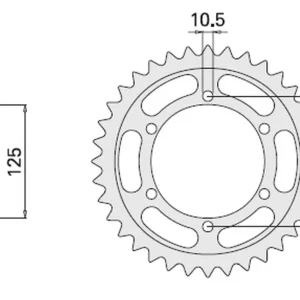 CHT WYPRZEDAŻ ZĘBATKA TYLNA 869 42 YAMAHA TDM 850 96-98 (A4150867420) (867-42) Super okazja