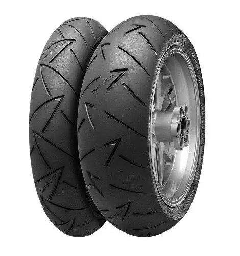 CONTINENTAL KOMPLET OPON (244054) 120/70ZR17 CONTIROADATTACK 2 (58W) TL 2020 + (244063) 190/50ZR17 (73W) TL 2019 Wyprzedaż