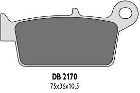 Wyjątkowa oferta DELTA BRAKING KLOCKI HAMULCOWE KH131 TYŁ - ZASTĘPUJĄ DB2170MX-D ORAZ DB2170QD-D