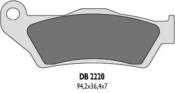 Do wyczerpania zapasów DELTA BRAKING KLOCKI HAMULCOWE KH181 PRZÓD BREMBO - ZASTĘPUJĄ DB2220MX-N ORAZ DB2220QD-N