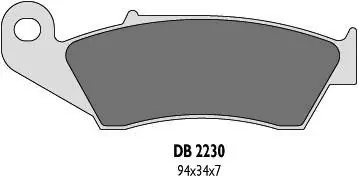 DELTA BRAKING KLOCKI HAMULCOWE KH185 PRZÓD CR/KX/RM/YZ - ZASTĘPUJĄ DB2230MX-N ORAZ DB2230QD-N Najlepsza cena