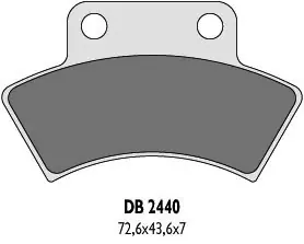 DELTA BRAKING KLOCKI HAMULCOWE KH232 QUADZILLA, POLARIS TYŁ - ZASTĘPUJĄ DB2440MX-D ORAZ DB2440QD-D Do wyczerpania zapasów