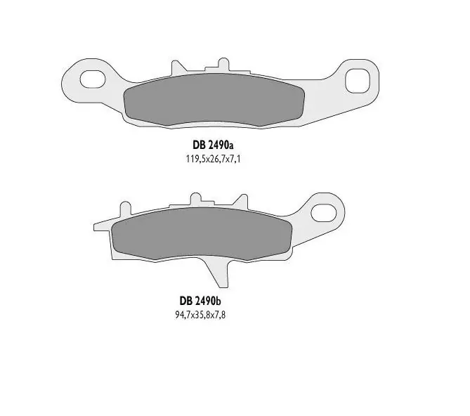 DELTA BRAKING KLOCKI HAMULCOWE KH342 KVF LEWY PRZÓD - ZASTĘPUJĄ DB2490MX-D ORAZ DB2490QD-D Bestseller