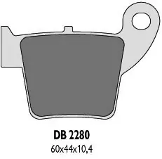Oferta limitowana DELTA BRAKING KLOCKI HAMULCOWE KH346 HONDA CR/CRF 02-16 TYŁ - ZASTĘPUJĄ DB2280MX-D ORAZ DB2280QD-D