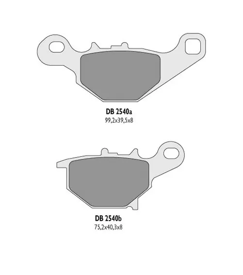 DELTA BRAKING KLOCKI HAMULCOWE KH401 SUZUKI RM 85 TYŁ - ZASTĘPUJE DB2540MX-D ORAZ DB2540QD-D Rabat