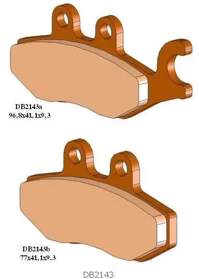 Darmowy zwrot DELTA BRAKING KLOCKI HAMULCOWE KH418 PIAGGIO 125/150/250/300/350/400/500 TYŁ