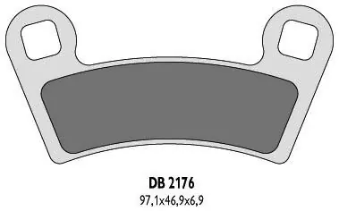 DELTA BRAKING KLOCKI HAMULCOWE KH456 POLARIS - ZASTĘPUJĄ DB2176MX-D ORAZ DB2176QD-D Dostępne od ręki
