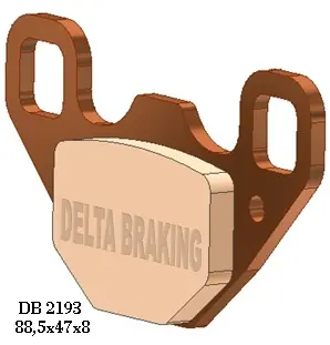 DELTA BRAKING KLOCKI HAMULCOWE KH489 POLARIS RZR 170 ‘09-‘14 TYŁ - ZASTĘPUJĄ DB2193QD-D Popularny