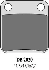 Taniej DELTA BRAKING KLOCKI HAMULCOWE KH54 - ZASTĘPUJĄ DB2371OR-D