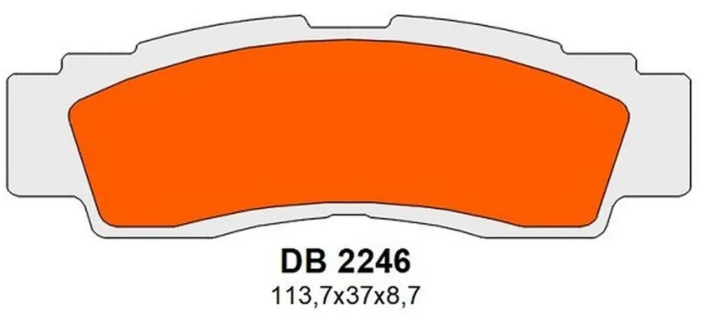 DELTA BRAKING KLOCKI HAMULCOWE KH676 PRZÓD YAMAHA YXF 1000R WOLVERINE ‘21-‘24, YXZ 1000R ‘16-‘24 Darmowy zwrot