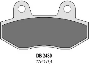 Obniżka ceny DELTA BRAKING KLOCKI HAMULCOWE KH86 - ZASTĘPUJĄ DB2480MX-N ORAZ DB2480QD-N