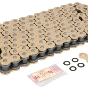 Dostępne od ręki DID 525ZVMX2G&G-128 ŁAŃCUCH ZŁOTY / ZŁOTY (128 OGNIW) X-RING (525ZVMXGB128)(OTWARTY + ZAKUWKA)