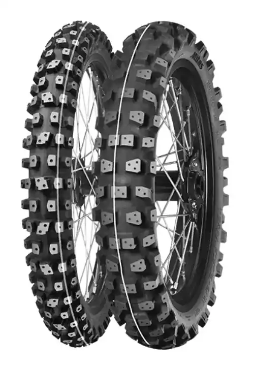 MITAS OPONA 110/100-18 TERRA FORCE-EX HT ICE (64M) (BIAŁY PASEK) TT 2024 Nowość