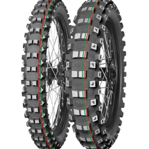 MITAS OPONA 120/90-18 TERRA FORCE MX-MH MEDIUM/HARD (65M) TT (CZERWONY/ZIELONY PASEK) 2022 (DOT DSDD) Wysoka jakość