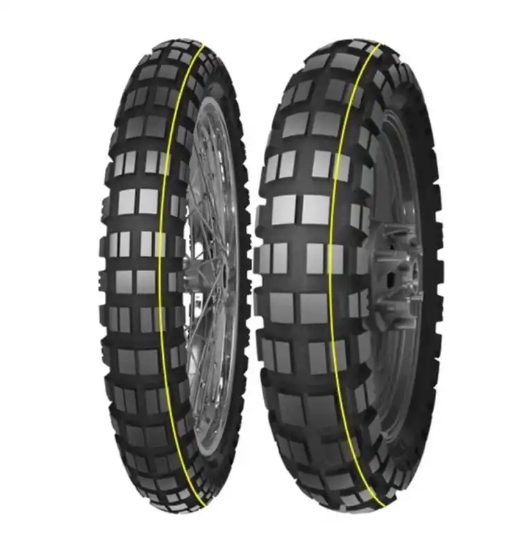 MITAS OPONA 140/80B17 E-10 DAKAR (ŻÓŁTY PASEK) (69T) TL 2023 (24424) Premium