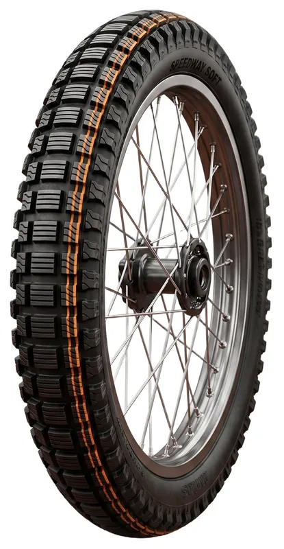 MITAS OPONA 2.75-23 SPEEDWAY SOFT (PODWÓJNY POMARAŃCZOWY PASEK) (48P) NHS TT 2025 Dostępne od ręki