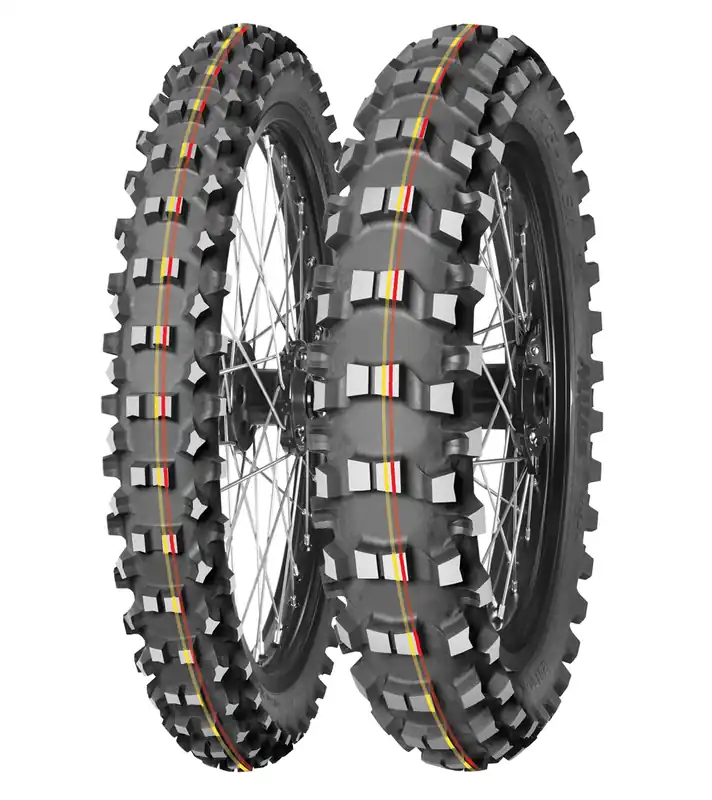 MITAS OPONA 70/100-14 TERRA FORCE-MX SM (CZERWONO-ŻÓŁTY PASEK) (40M) TT 2025 Nowy