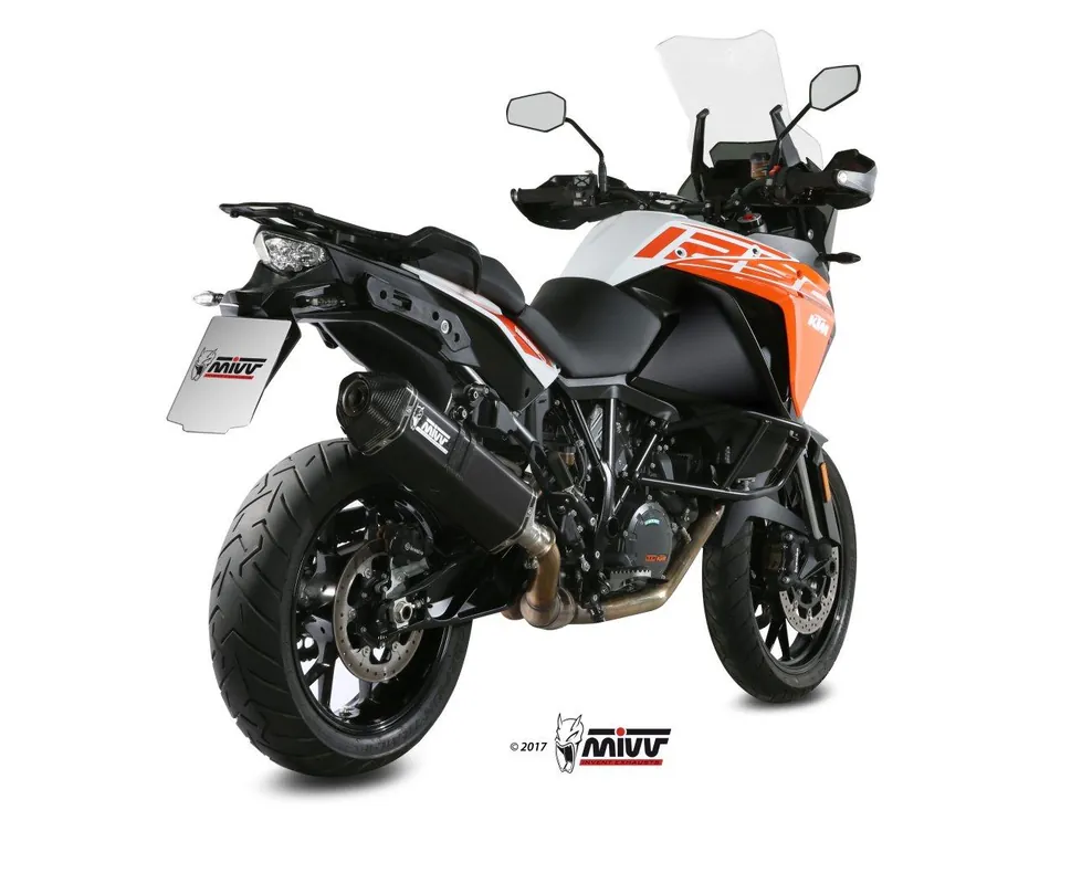 Premium MIVV ZZZZ KOŃCÓWKA WYDECHU KTM 1190 ADVENTURE ‘13-20, 1050/1290 ADVENTURE ‘15-20, 1090 ADVENTURE ‘17-19 SPEED EDGE STAINLESS STEEL BLACK CARBON CAP