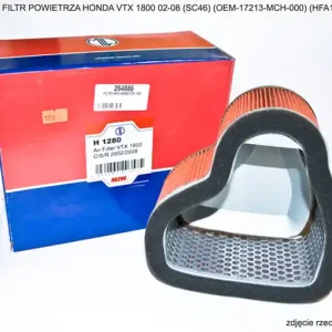 Popularny MIW (MEIWA) FILTR POWIETRZA HONDA VTX 1800 02-08 (SC46) (OEM-17213-MCH-000) (HFA1926)