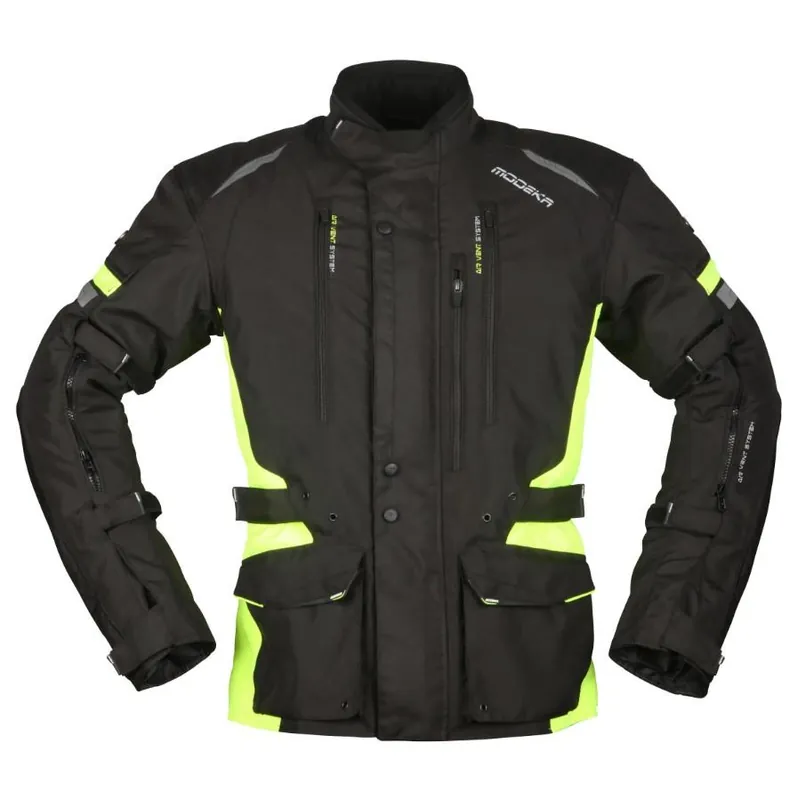 MODEKA KURTKA STRIKER II PRO KOLOR CZARNY - NEON (ŻÓŁTY FLUO) ROZMIAR L Niska cena