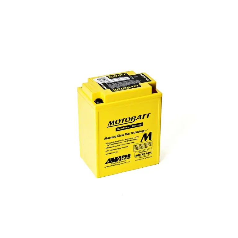 Szybka wysyłka MOTOBATT AKUMULATOR QUADFLEX MBTX14AU (YTX14AH,YTX14AHLBS,YB14A1,YB14B2) 12V 16,5AH 135X90X168 BEZOBSŁUGOWY - ZALANY (210A) (4)