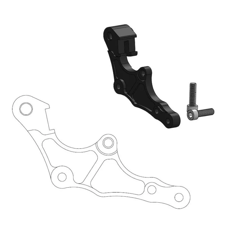 MOTO-MASTER ADAPTER DO TARCZY PRZÓD / PRZEDNIEJ SUPERMOTO SM RACING 320MM GASGAS, HUSQVARNA (BRAKTEC CALIPER) (NA ZAMÓWIENIE) (PATRZ OPIS TOWARU) Zamów dziś