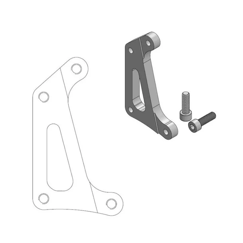 MOTO-MASTER ADAPTER DO TARCZY SUPERMOTO 320MM (CZTEROTŁOCZKOWY ZACISK MOTO-MASTER) YAMAHA YZ/YZF 125/250 ‘08-‘20, YZF 450 ‘08-‘19, WR 250 ‘16-‘20 Oferta limitowana