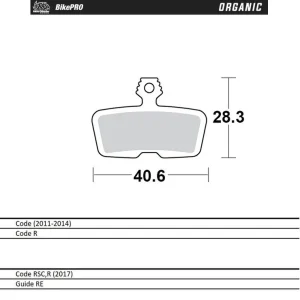 Dodaj do koszyka MOTO-MASTER BIKE PRO KLOCKI HAMULCOWE ROWEROWE ORGANICZNE PASUJE DO AVID CODE (2011-2014) CODE R, SRAM CODE RSC / R (2017), GUIDE RE