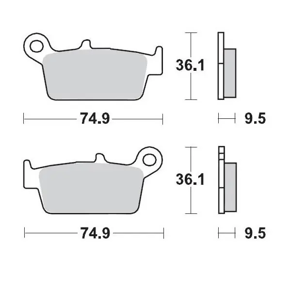 MOTO-MASTER KLOCKI HAMULCOWE KH131 SINTER METAL OEM 11 (SINTERPRO RACING) HONDA CR 80-125-250-500, XR 250-400-600-650, Kawa Tylko dziś