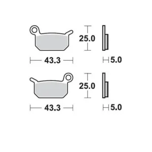 MOTO-MASTER KLOCKI HAMULCOWE KH325 SINTER METAL OEM 11 (SINTERPRO RACING) KTM SXE -5 ELECTRIC 19- SX 50 09-, SX 65 04-08, HUSQVARNA EE-5 19-, CR 50 06-, SM 50- 10-, TC 50 17-, PRZÓD/TYŁ Oferta