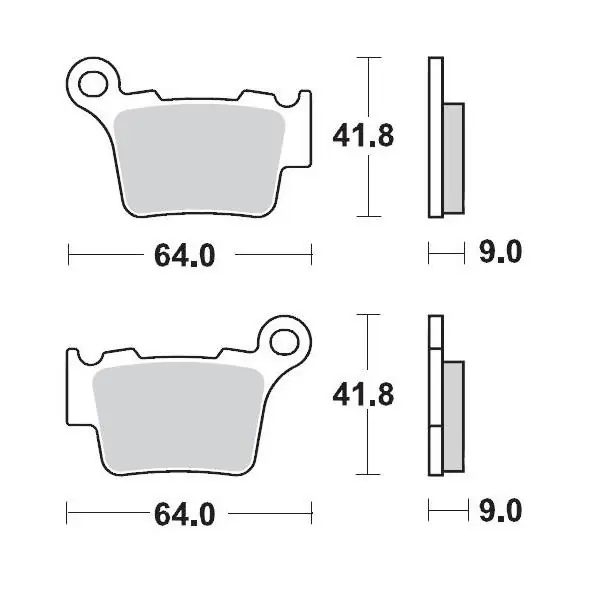 MOTO-MASTER KLOCKI HAMULCOWE KH368 SINTER METAL ENDURO 21 (NITRO) BREMBO TYŁ WSZYSTKIE MODELE 2009>, KTM TYŁ SX/SXF 2003>, EXC, XCF, XCW 2004>, HUSQVARNA, GASGAS Ostatnie sztuki