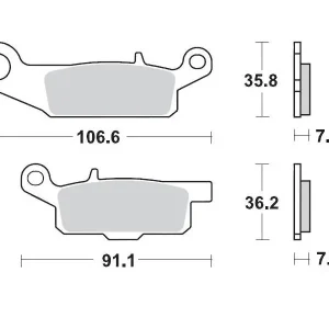 MOTO-MASTER KLOCKI HAMULCOWE KH444 SINTER METAL OEM 11 (SINTERPRO RACING) YAMAHA YFM 700 GRIZZLY PRZÓD-PRAWY Tylko dziś