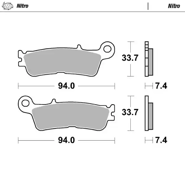 MOTO-MASTER KLOCKI HAMULCOWE SINTER METAL ENDURO 21 (NITRO) PRZÓD / PRZEDNIE KH755 FANTIC XX 125, XEF/XXF 250/450, XEX 250 ‘22-, YAMAHA YZ 250 ‘22-, WR/YZ 250F/450F ‘21-, YZ 450FX ‘21- Niska cena