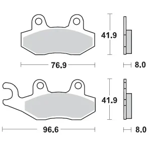 Do wyczerpania zapasów MOTO-MASTER WYPRZEDAŻ KLOCKI HAMULCOWE KH135 / KH214 SINTER METAL RACING 12 (SINTERPRO SERIES RACING GP) KAWASAKI KX 125-250-500, KDX 200-250, SUZUKI
