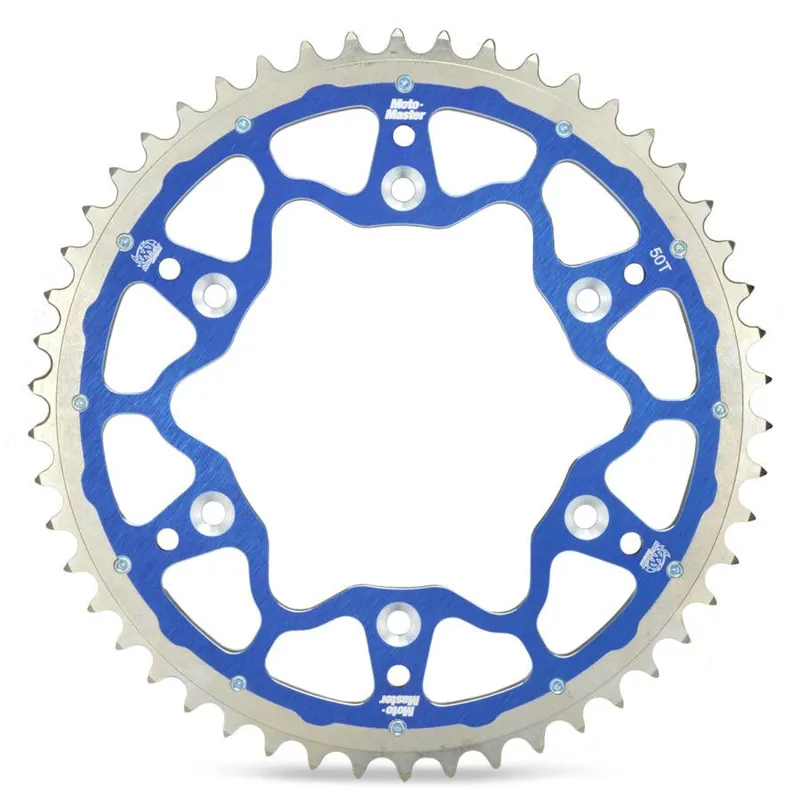 Szybka dostawa MOTO-MASTER PROMOCJA ZĘBATKA TYLNA DUAL RING (STALOWO-ALUMINIOWA) 270 51 (27051) KOLOR NIEBIESKI YAMAHA YZ/YZF ‘99-‘24 WRF ‘01-‘24 (JTR251.51) (ŁAŃC. 520)