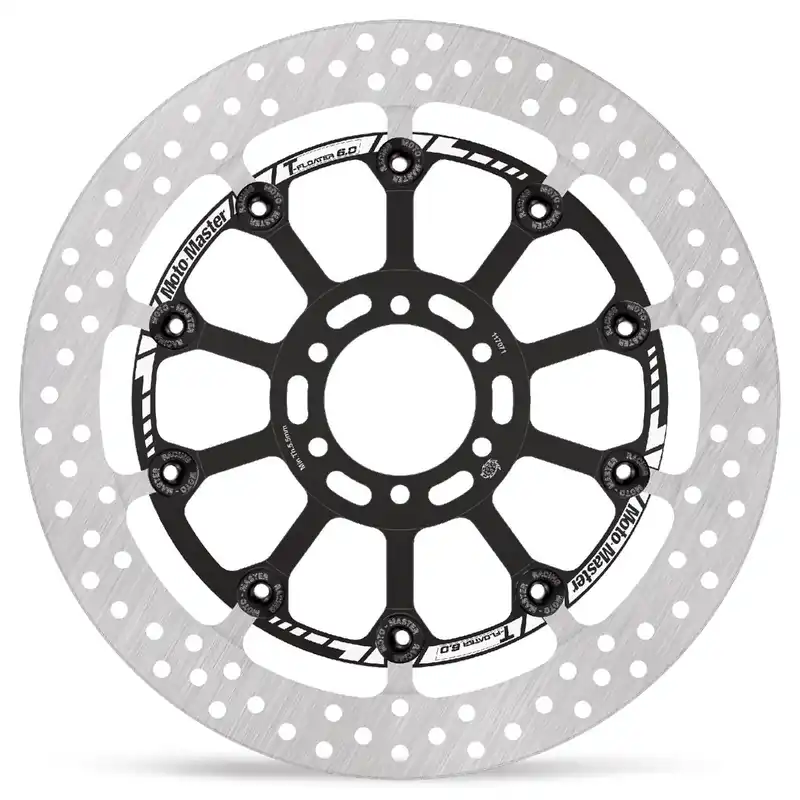 Bestseller MOTO-MASTER WYPRZEDAŻ TARCZA HAMULCOWA PŁYWAJĄCA T-FLOATER FULL FLOATING PROFESSIONAL RACING DISC (PŁYWAJĄCA - ALUMINIOWY ŚRODEK) PRZÓD 6MM/320MM APRILIA, BENELLI, DUCATI,BIMOTA (PATRZ OPIS TOWARU)