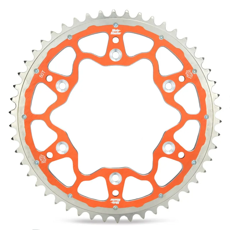 MOTO-MASTER ZĘBATKA TYLNA DUAL RING (STALOWO-ALUMINIOWA) 899 52 (89952) KOLOR POMARAŃCZOWY KTM/HUSQVARNA/HUSABERG (JTA897.52) (ŁAŃC. 520) Nowy