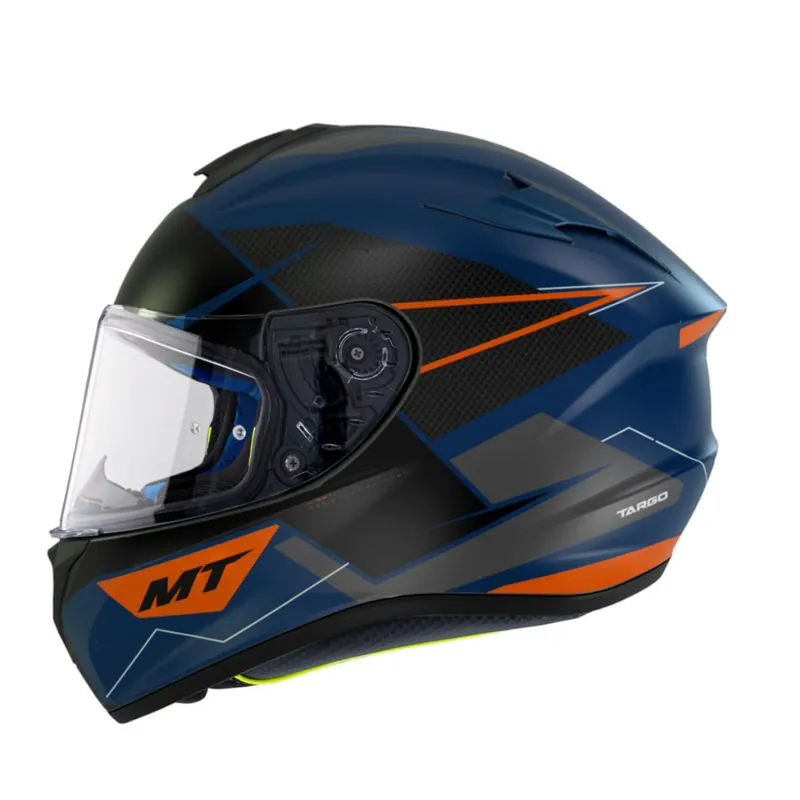 Zniżka MT WYPRZEDAŻ KASK INTEGRALNY TARGO PODIUM D7 MATT BLUE KOLOR NIEBIESKI/POMARAŃCZOWY MAT ROZMIAR M