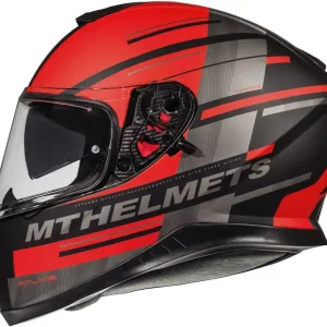 MT WYPRZEDAZ KASK INTEGRALNY THUNDER 3 SV PITLANE Z BLENDĄ KOLOR CZERWONY MAT/SZARY ROZMIAR XS Nowość