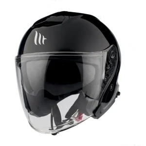 Zniżka MT KASK OTWARTY JET Z BLENDĄ THUNDER 3 SV JET SOLID GLOSS BLACK KOLOR CZARNY POŁYSK ROZMIAR XXL