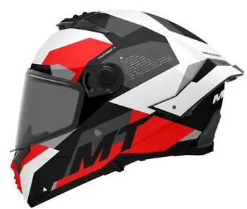 Zniżka MT NOWOŚĆ KASK INTEGRALNY THUNDER 4 SV FADE A0 GLOSS PEARL WHITE Z BLENDĄ KOLOR CZARNY/BIAŁY/CZERWONY ROZMIAR S